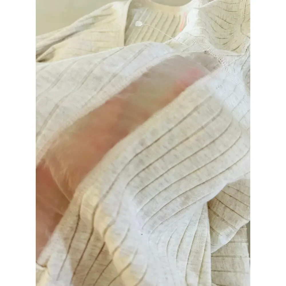 Free People Movement Bella Layer Puff Sleeve Henley‎ - XS